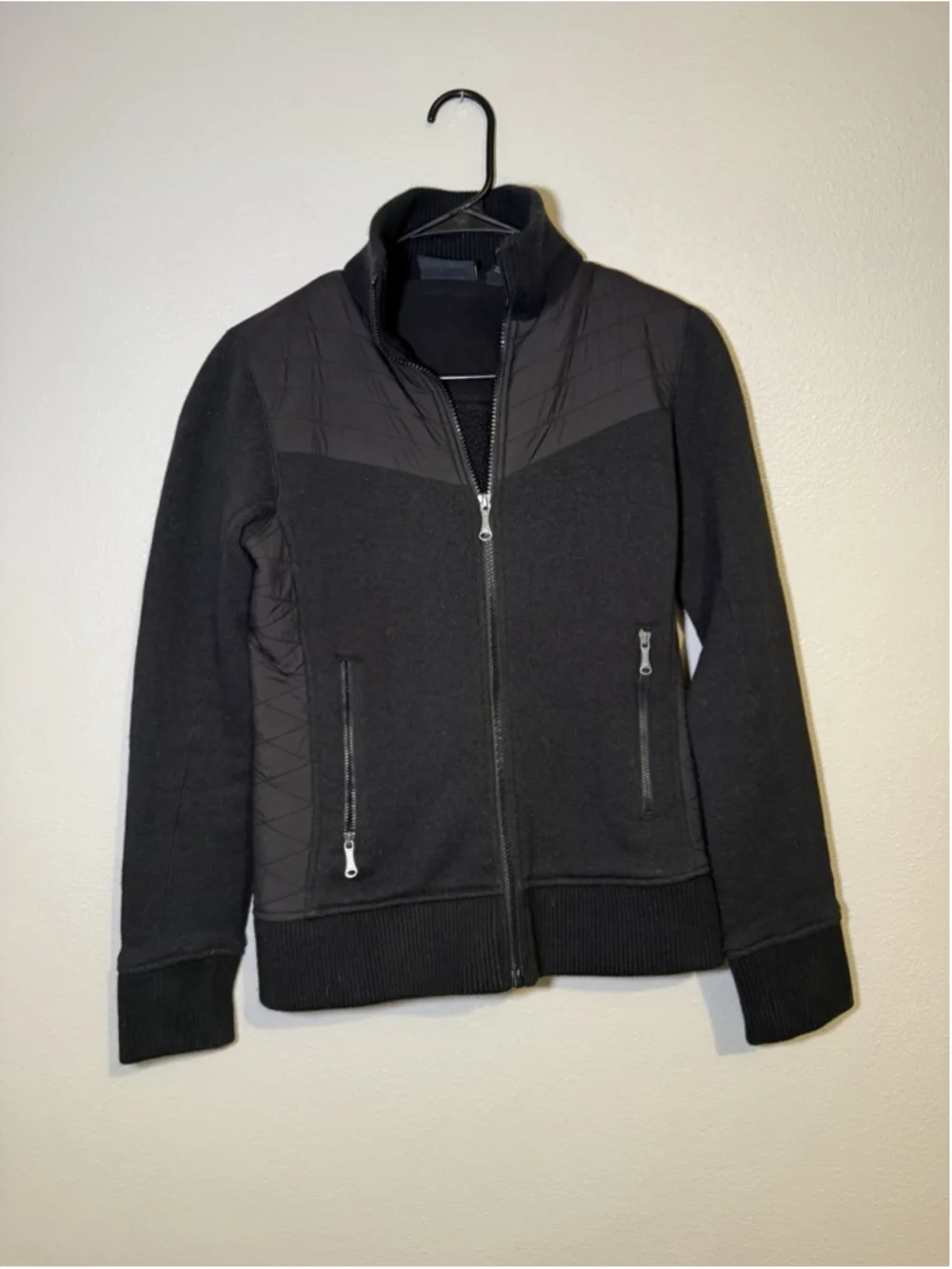 Marmot Women's Tech Sweater Fleece Zip Up Jacket Black Size S Gorpcore Outdoors